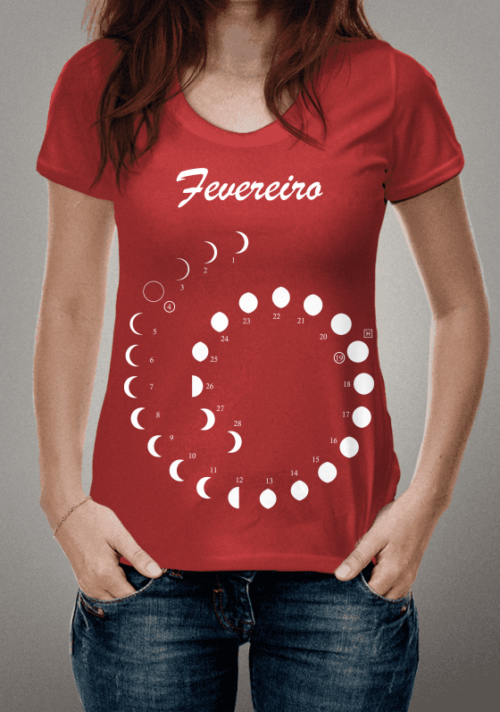 Nome do produto   Calendário da Lua 2019 Fevereiro