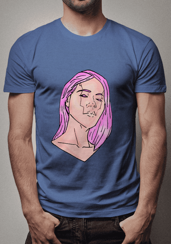 Nome do produto   garota de cabelos rosa-Berzerk 