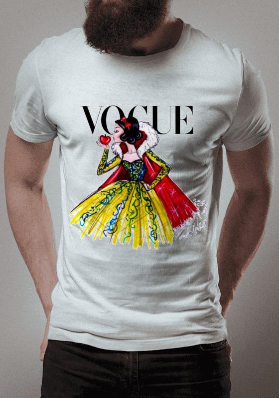 Nome do produto   Hot Estilo VOGUE PRINCESS  Imprimir Camisetas de Manga Curta T-shirt Das t shirt do Verão t-shirt de Algodão Tops camisetas Causais