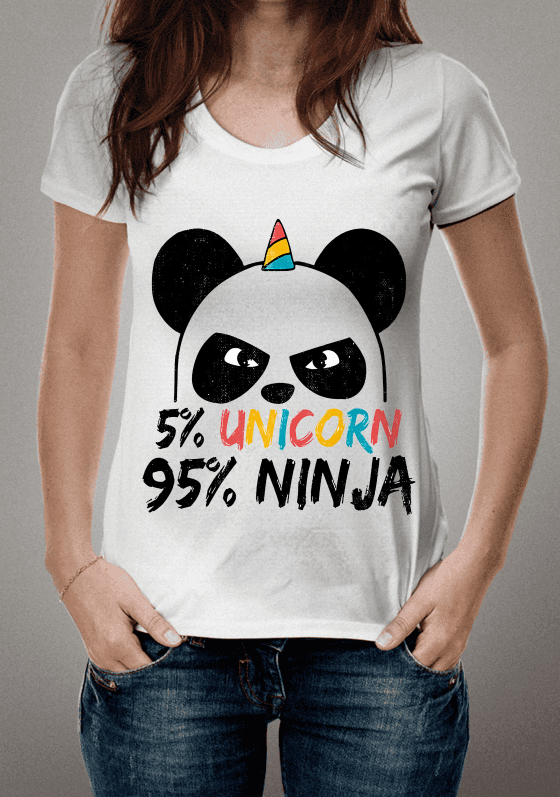 Nome do produto  5% unicórnio 95% ninja