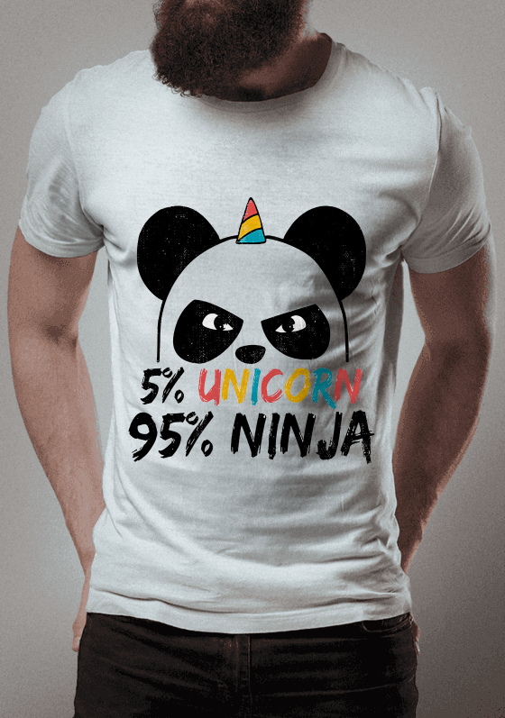 Nome do produto  5% unicórnio 95% ninja