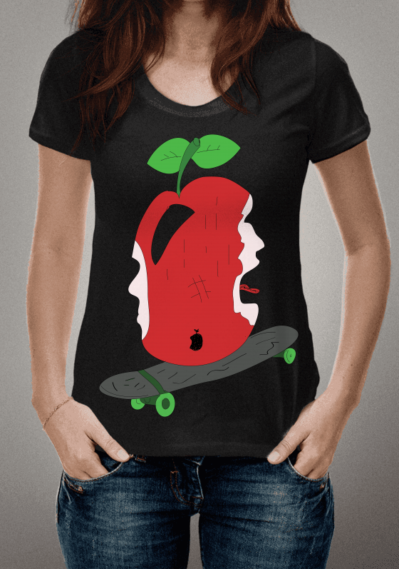 Nome do produto  a maçã skatista !