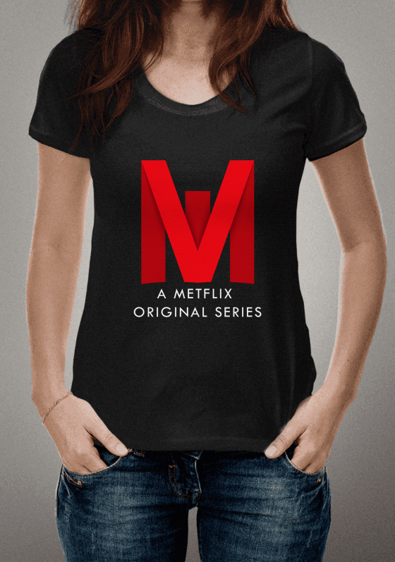 A Metflix Original Series (Clássico) - Letras Brancas