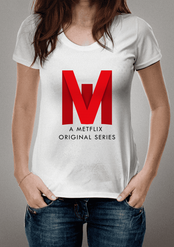 A Metflix Original Series (Clássico) - Letras Pretas