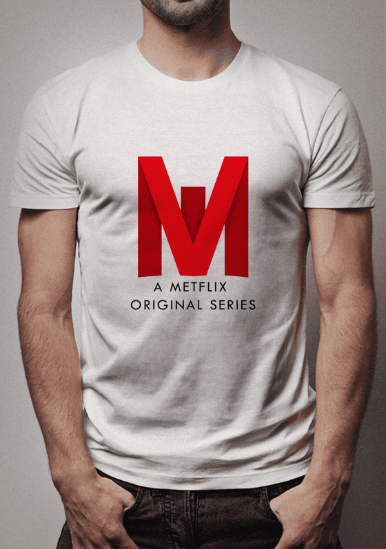 A Metflix Original Series (Clássico) - Letras Pretas