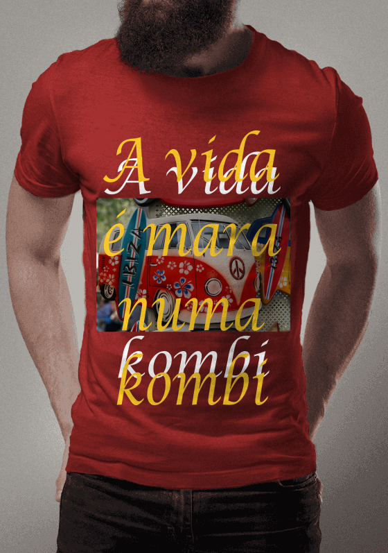 Nome do produto  a vida é mara numa kombi