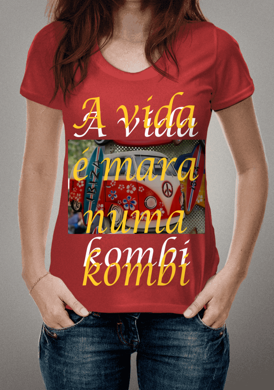 Nome do produto  a vida é mara numa kombi