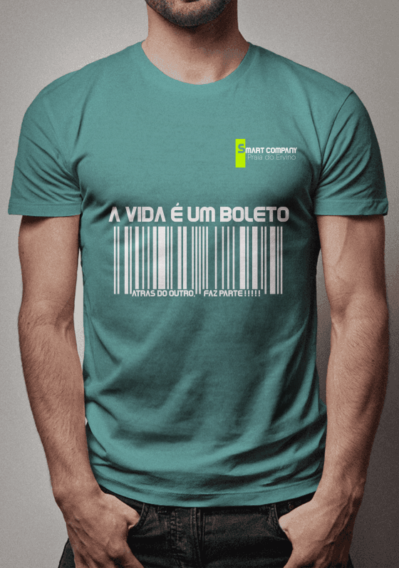 Nome do produto  A vida é um boleto atrás do outro - Smart Company