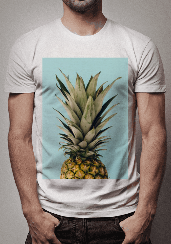 Nome do produto  Abacaxi fundo azul