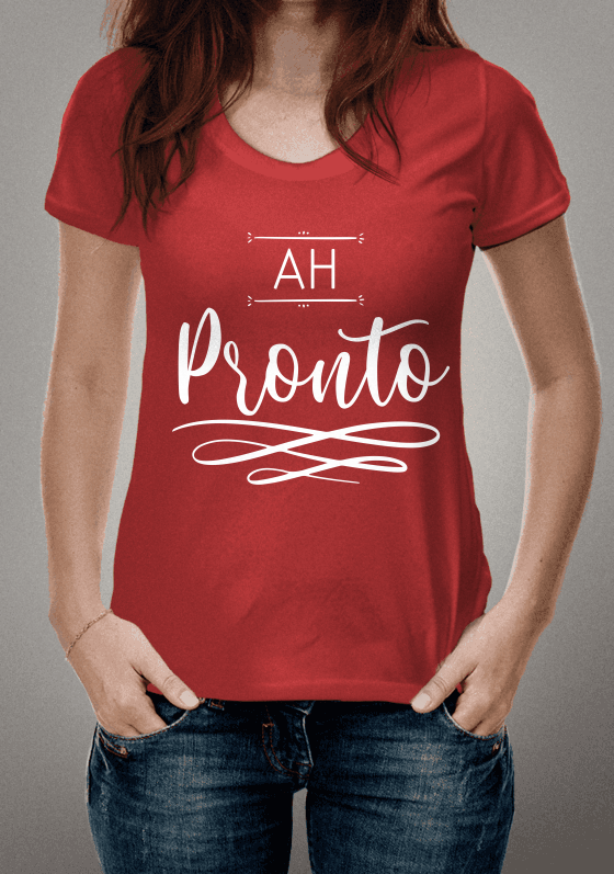 Nome do produto  Ah Pronto - Estampa Branca