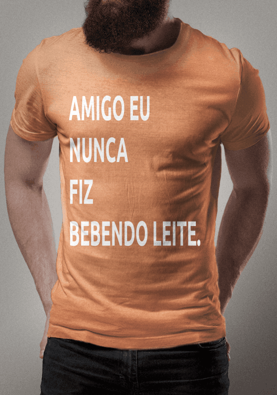 AMIGO EU NUNCA FIZ BEBENDO LEITE