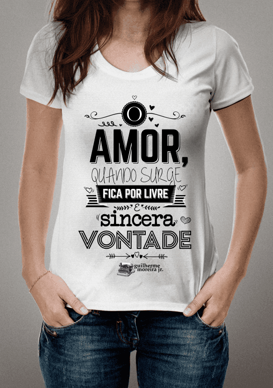 Nome do produto  Amor, quando surge (txt preto)