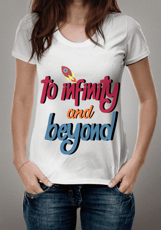 Nome do produto: AO INFINITO E ALÉM!