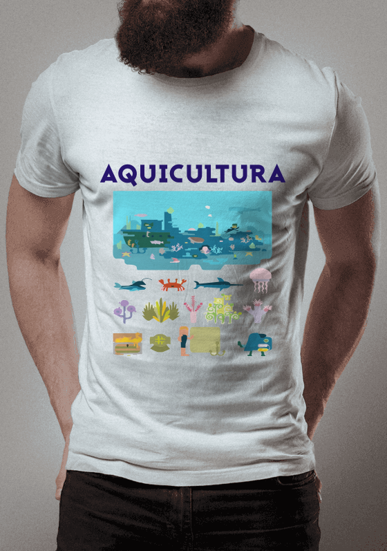 Aquicultura - Camiseta da Área - Vista a Sua!