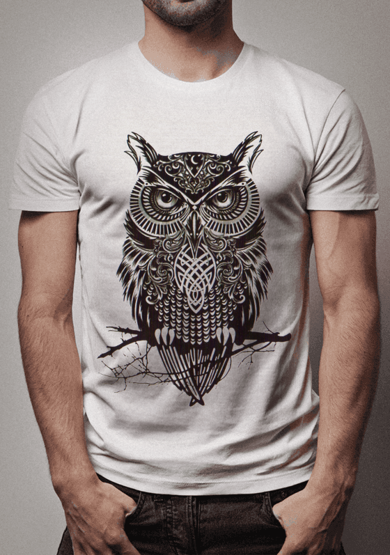 Nome do produto  arte ink búho