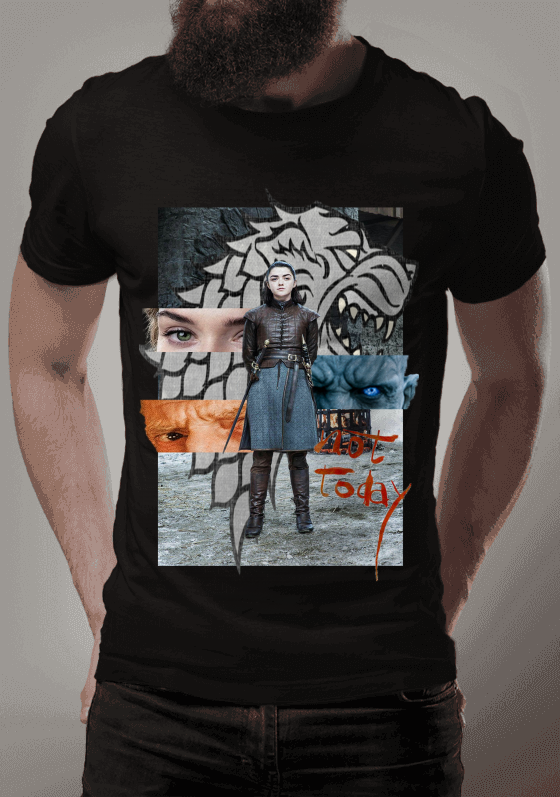 Nome do produto  Arya Stark Not Today