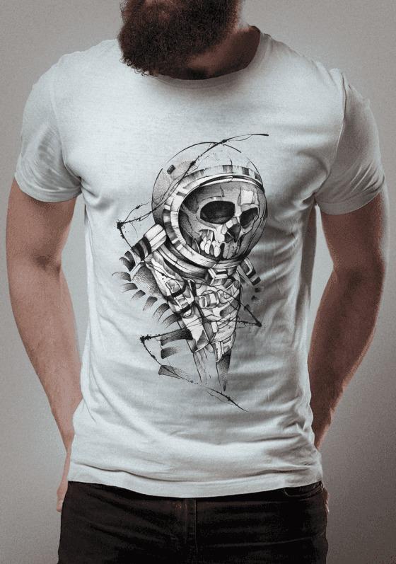 Nome do produto  ASTRONAUT SKULL - SKETCH