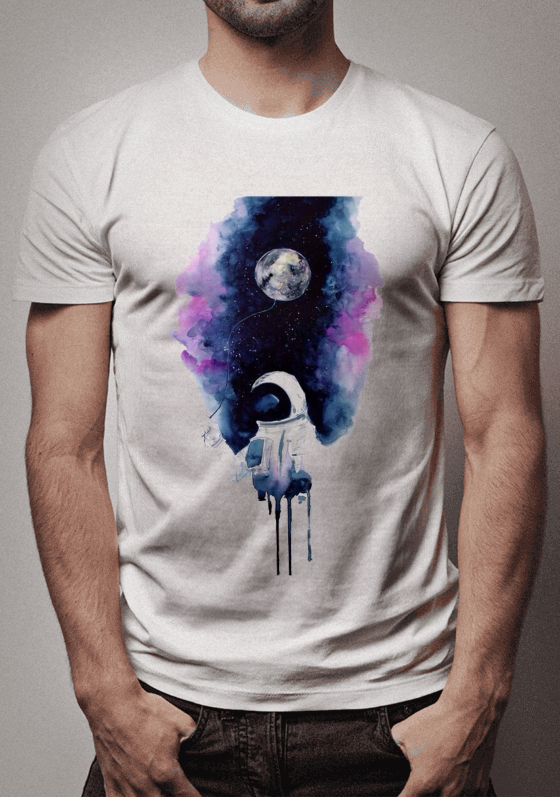 ASTRONAUTA AQUARELA 