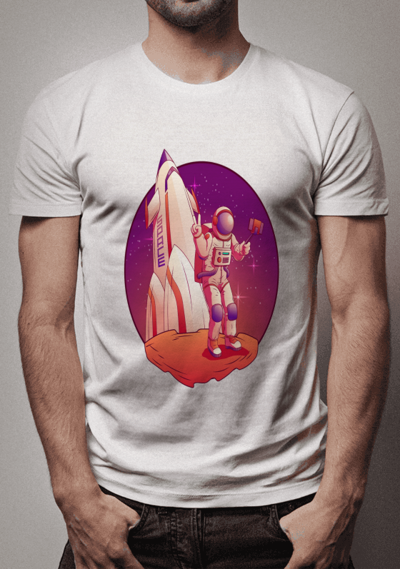 Nome do produto  Astronauta com foguete- holiudi