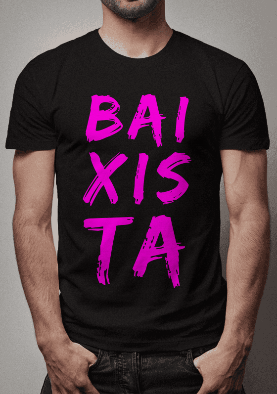 Nome do produto  baixista preta/rosa