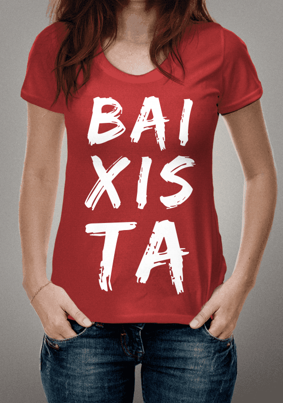 Nome do produto  baixista vermelha/branca