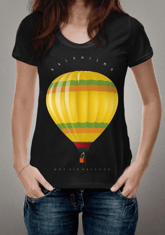 Nome do produto  Balonismo Balão Amarelo vetor retrô