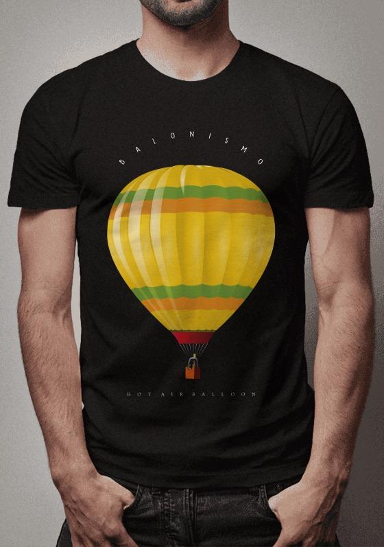 Nome do produto  Balonismo Balão Amarelo vetor retrô