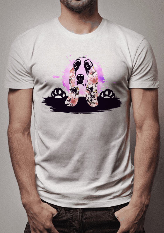 Nome do produto  Basset em Aquarela