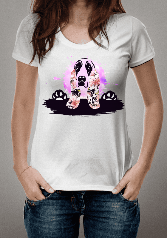 Nome do produto  Basset em Aquarela