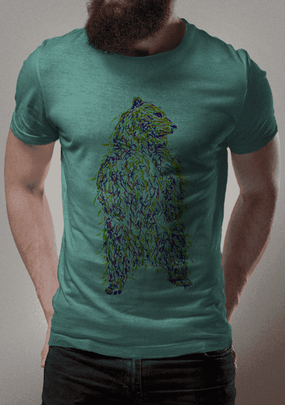 Nome do produto  Bear Scribbles