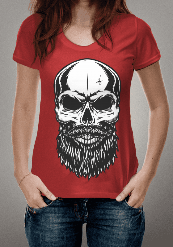 Nome do produto  Bearded Skull Masculina/Feminina