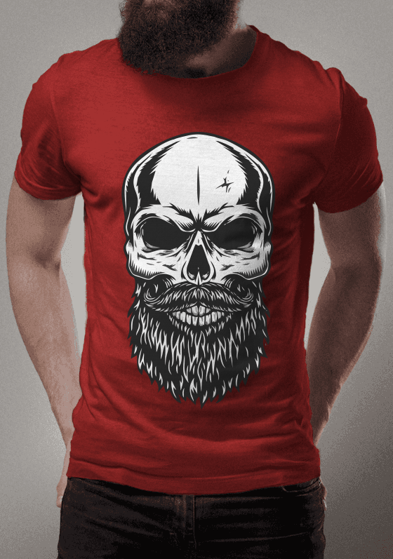 Nome do produto  Bearded Skull Masculina/Feminina