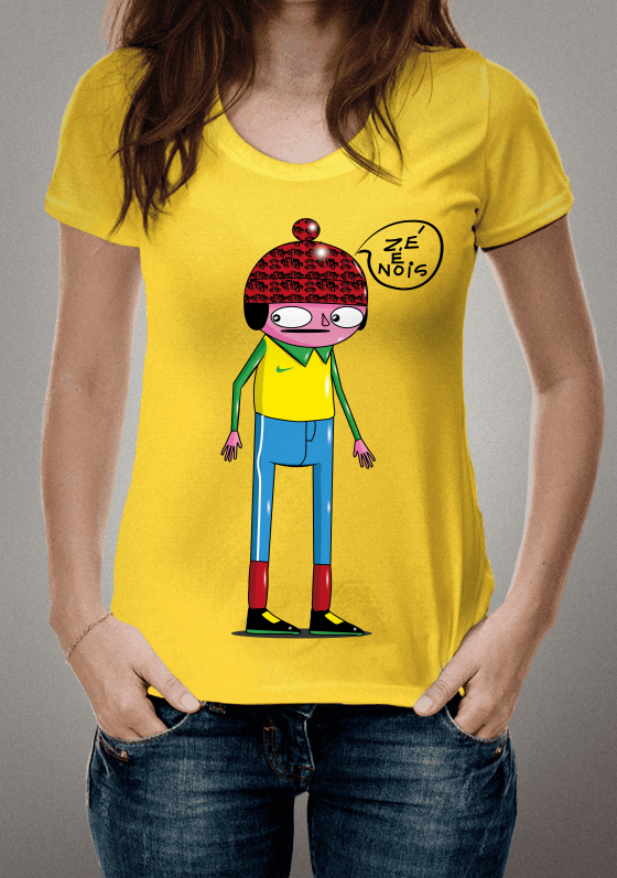 Nome do produto  Bekos arte urbana zé é nois- Amarela