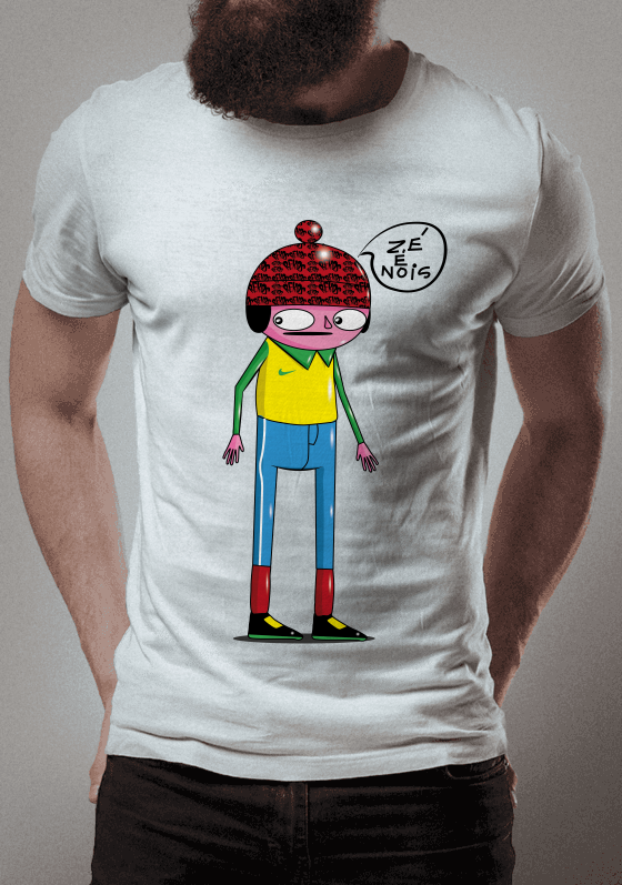 Nome do produto  Bekos arte urbana zé é nois- Branca