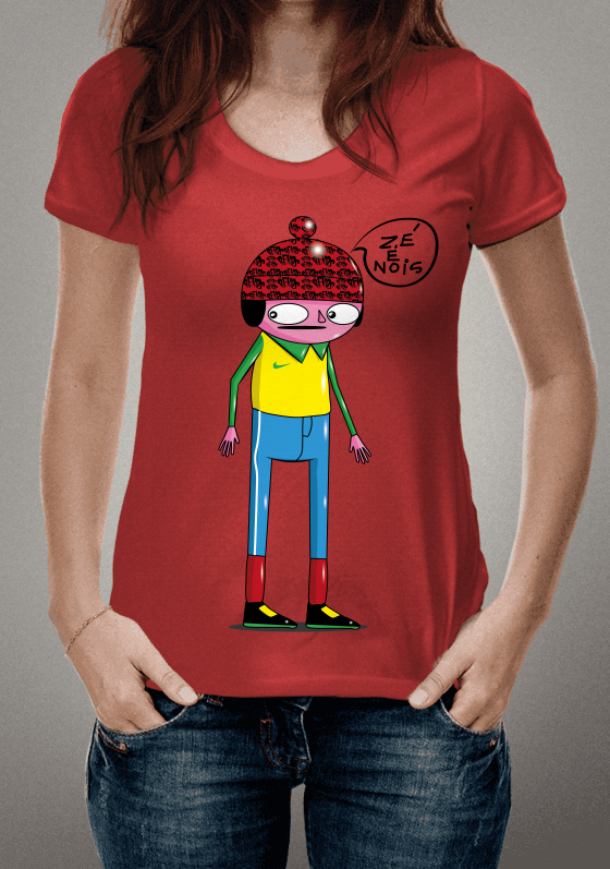 Nome do produto  Bekos arte urbana zé é nois- Vermelha