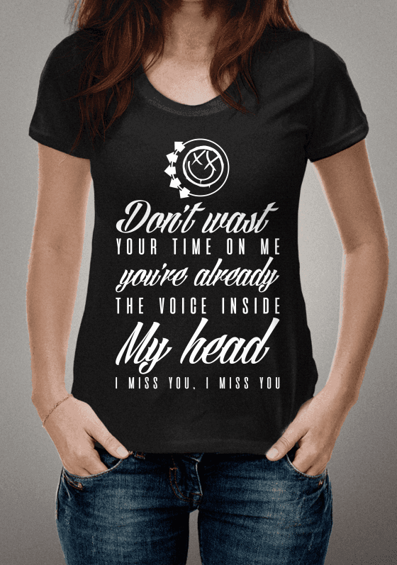 Nome do produto  Blink 182 - I miss you - Art 