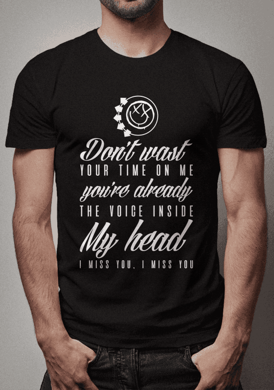 Nome do produto  Blink 182 - I miss you - Art 