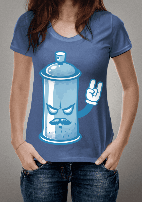 blue spray