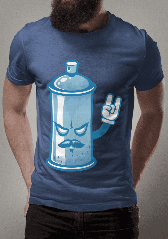 blue spray