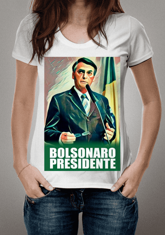 Bolsonaro Presidente Estampa Colorida
