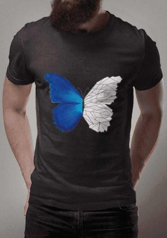 Nome do produto  Borboleta Meio a Meio