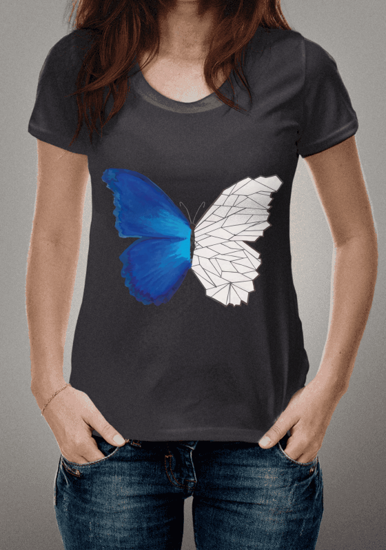 Nome do produto  Borboleta Meio a Meio