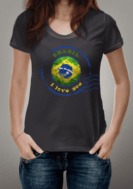 Nome do produto  BRASIL I LOVE YOU COM BANDEIRA