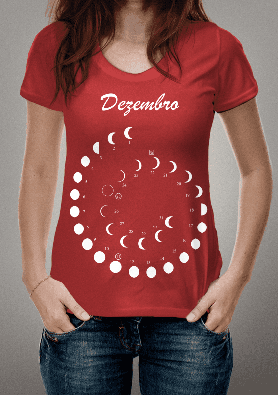 Nome do produto  Calendário da Lua 2019 Dezembro