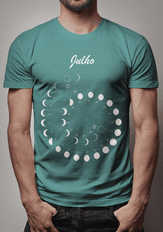 Nome do produto  Calendário da Lua 2019 Julho