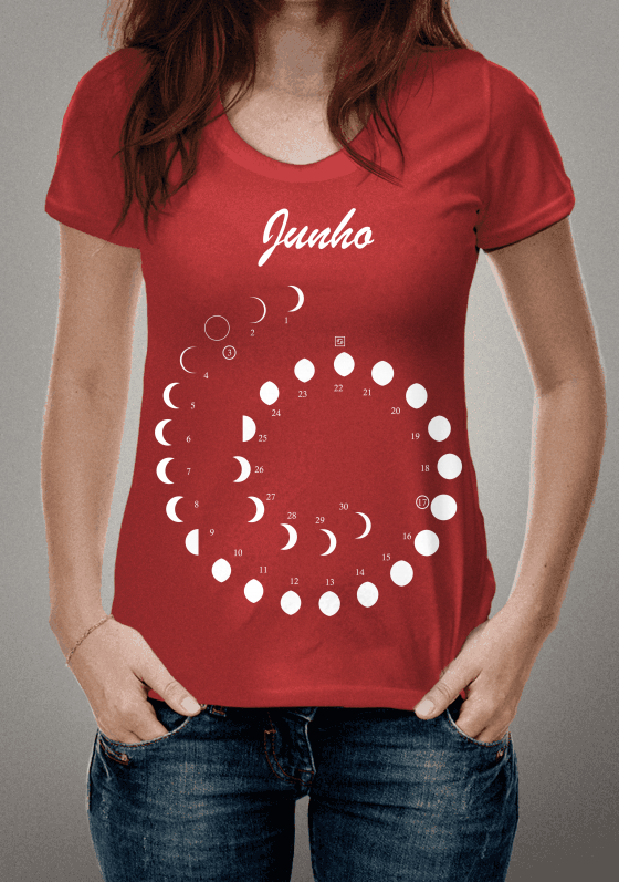 Nome do produto  Calendário da Lua 2019 Junho