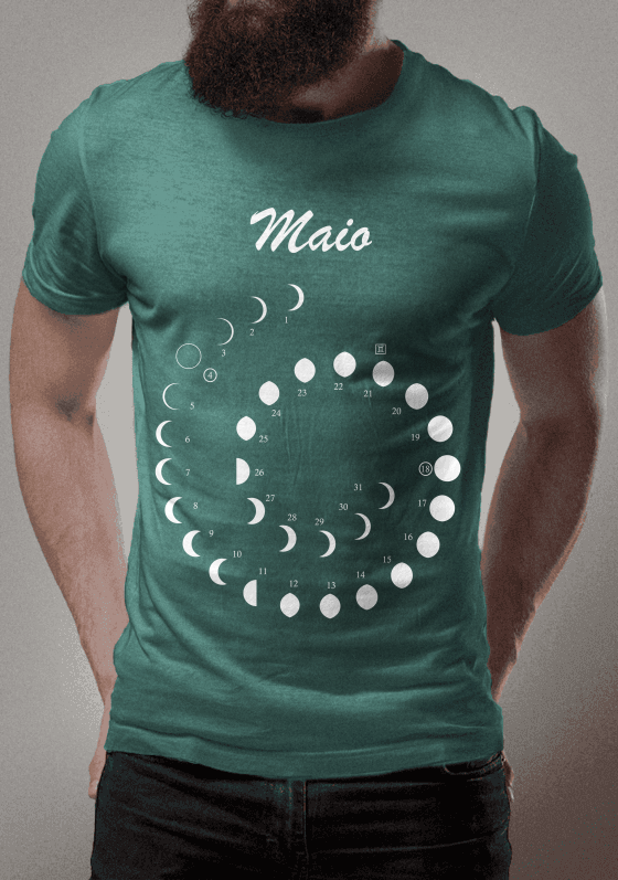 Nome do produto  Calendário da Lua 2019 Maio