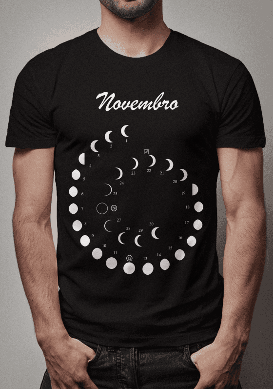 Nome do produto  Calendário da Lua 2019 Novembro