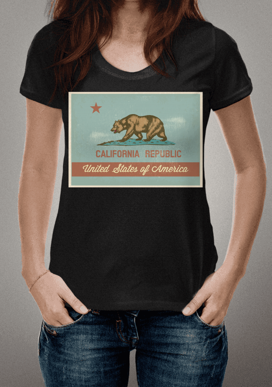 Nome do produto  CALIFORNIA REPUBLIC FLAG - GR