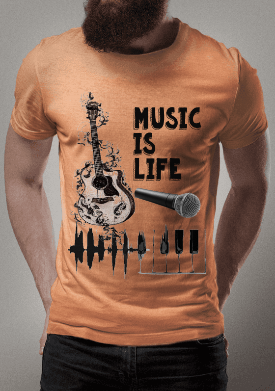 Nome do produto  camis a música  é  vida 